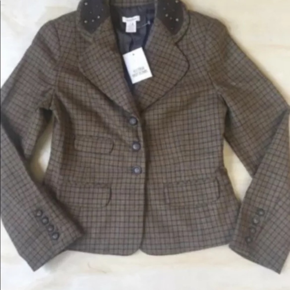 NWT Sundance Wool Plaid Riding Blazer - Picture 3 of 5